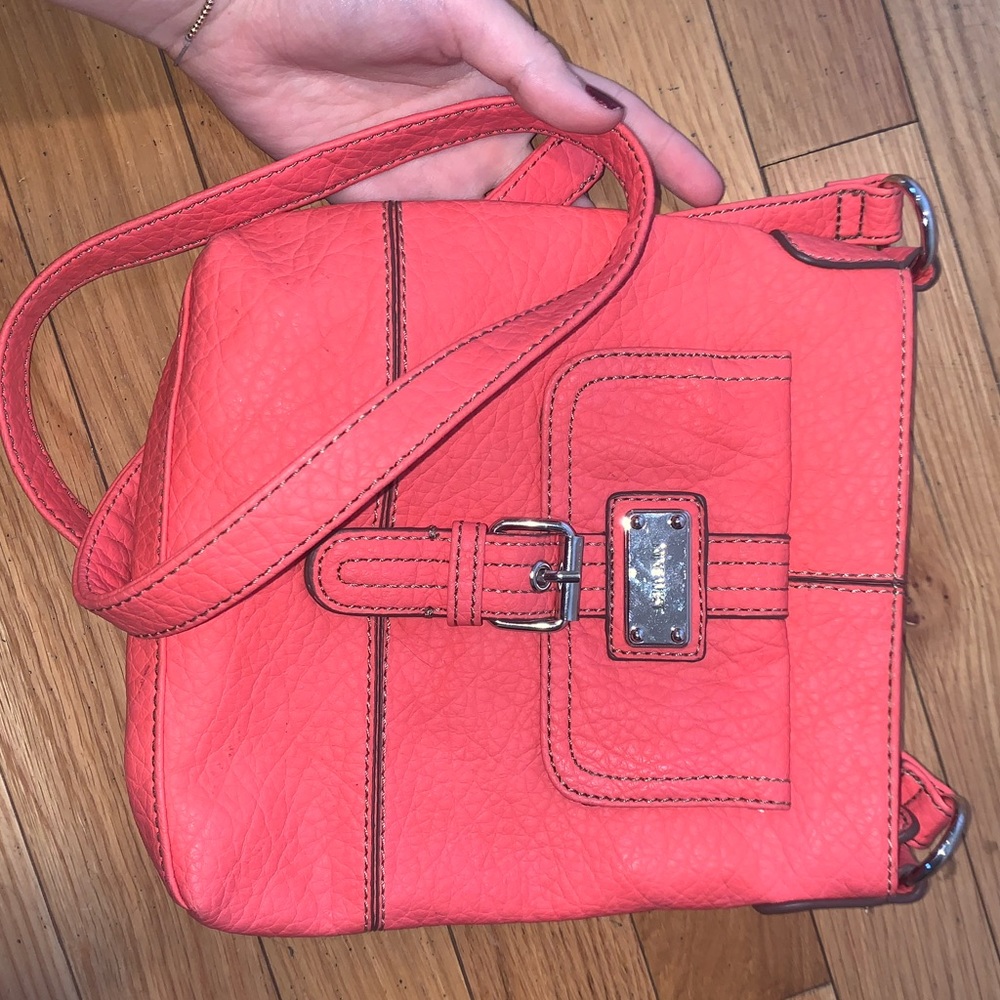 Pink Nine West cross body bag